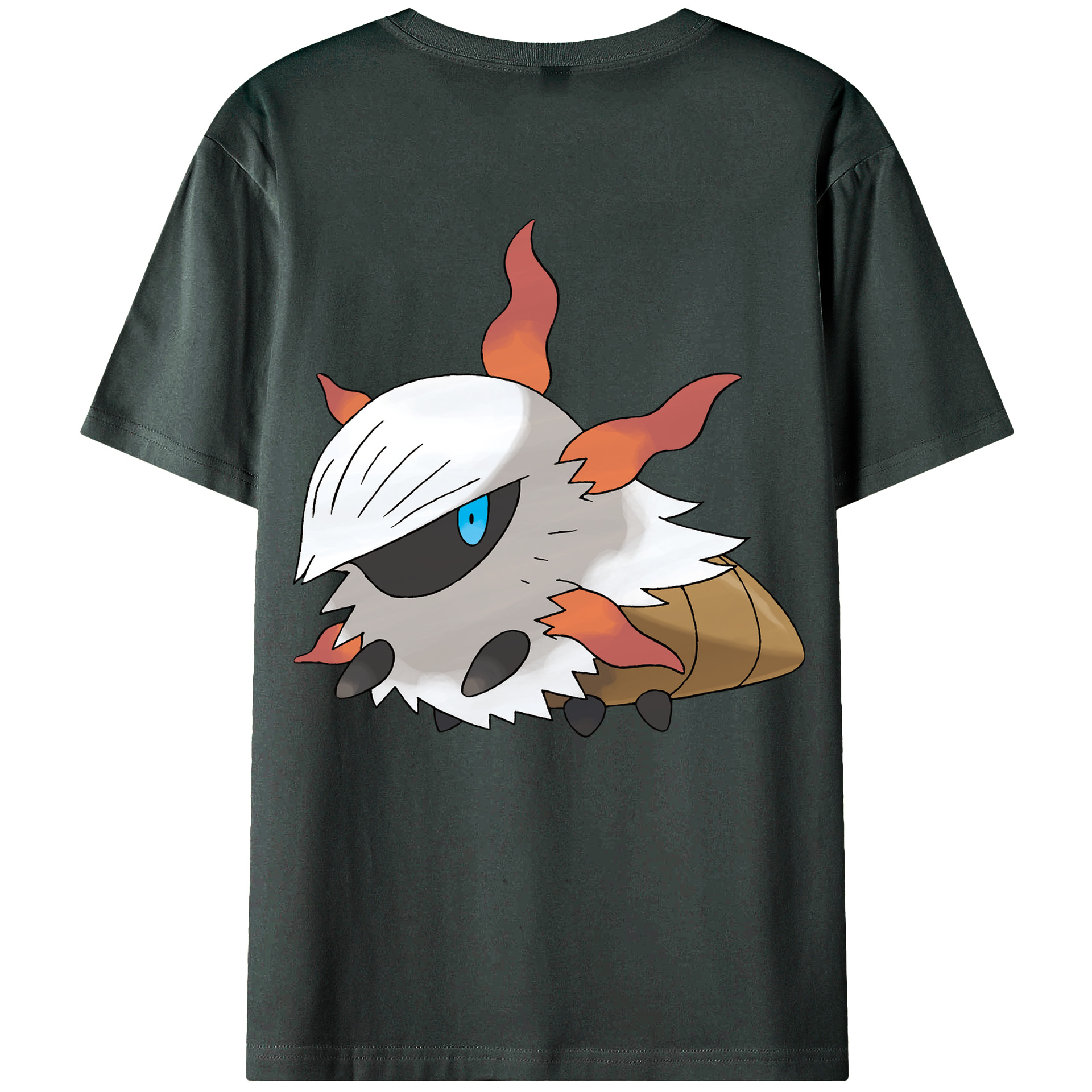 （画像用） ポケットモンスター Pokémon 綿100％ メンズ半袖Tシャツ（バックプリント） 通気性